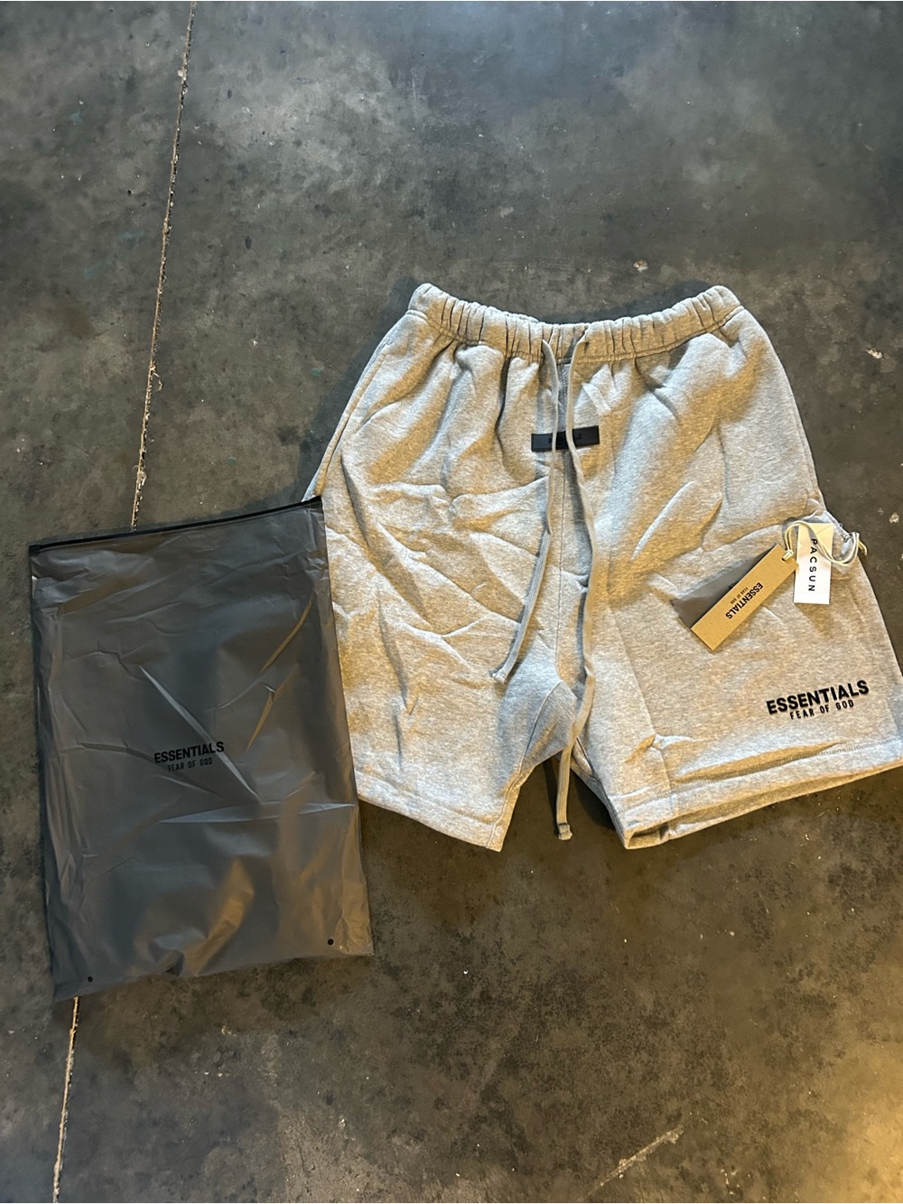 Fear of God Essentials Men's Light Gray Athletic Sweatshorts